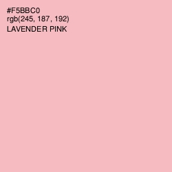 #F5BBC0 - Lavender Pink Color Image